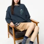 UNIQLO Свитшот женский темно-синий - фото 4