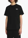 Футболка с вышитым логотипом A.P.C., черный - фото 3