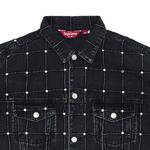 Куртка Supreme Studded Seam Denim Trucker Jacket, Black - фото 3