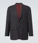 Пиджак из шерстяной фланели Rubinacci, Dark Gray - фото