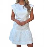 Белое платье с цветочным принтом Карен Jade - фото 2