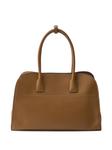 Большая кожаная сумка-тоут Prada, коричневый - фото 2