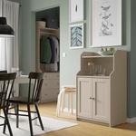 Шкаф с 2 дверцами HAUGA IKEA, 70x116 см, бежевый - фото 3