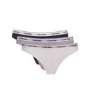 Стринги женские Calvin Klein Underwear с логотипом 3 шт, мультиколор - фото