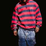 Мартин Роуз Толстовка с капюшоном Supreme, в полоску - фото 6