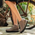 Женские кожаные ботинки Antelope Jojo, Light Grey - фото 7