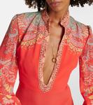 Платье миди с принтом Etro, красный - фото 4