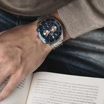 Часы CASIO EDIFICESeries Men'ses EFV-590D-2AVUPF /Silver Waterproof Mens Blue Analog, синий - фото 3