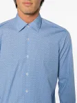 Рубашка с длинными рукавами и графичным принтом BOSS, синий - фото 5