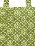 Сумка-тоут с декором T Monogram Tory Burch, зеленый - фото 5