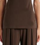 Джерси топ Norma Kamali, коричневый - фото 5