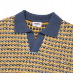 Поло свитер вязка унисекс COVERNAT, синий - фото 5