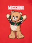 Толстовка с принтом Moschino Kids, красный - фото 3