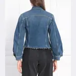 Укороченная джинсовая куртка Pinko, синий - фото 3