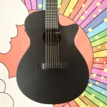 Акустико-электрогитара Ibanez AEG721 с 7 струнами - Черный - фото