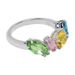 Кольцо Gema Swarovski, серебряный - фото 6