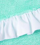 Оливковый бикини с рюшами Hunza G Kids, Metallic Mint - фото 3