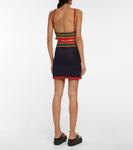 Мини-юбка крючком Rabanne, темно-синий - фото 3