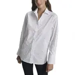 Блузка DKNY Pearl Embellished, белый - фото