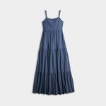 Макси-платье с ярусами для девушек So, Tan Cream Check - фото 3