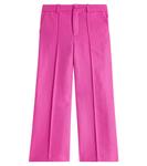 Брюки из льна и хлопка Chloé Kids, розовый - фото