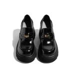 Женские лоферы черные KODI, черный-Height Increase Version 8cm - фото 2