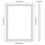Белая рамка, белая, 50х70 см, FISKBO IKEA - фото 5