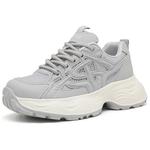 DAPHNE Серые женские кроссовки на платформе, цвет Gray - фото 2