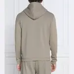 Мягкий изогнутый свитшот обычного кроя Boss, хаки - фото 3