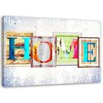 Картины на холсте Feeby Home Inschrift Bunt, красочный - фото