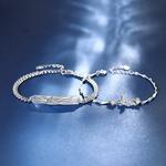 Браслет унисекс SHEEHHYY, серебристо-синий - фото 5