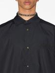 AMBUSH рубашка с нашивкой-логотипом, черный - фото 6
