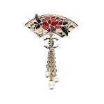 Брошь унисекс CHANEL, золотой - фото