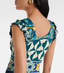 Платье макси из джерси с принтом пименто La DoubleJ, Casareale Barre' - фото 5