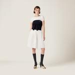 Боди из эластичного джерси Miu Miu, белый - фото 2