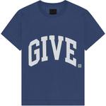 Футболка с вышитым логотипом Givenchy, синий - фото