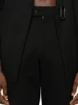 Брюки с защипами Medeea, черный - фото 5