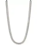 Плоское цепочное ожерелье Anne Klein, silver - фото