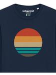 Толстовка wat? Apparel Retro Sunset Ocean, темно-синий - фото 3