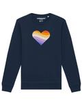 Толстовка Watapparel Rainbow Heart, темно-синий - фото