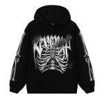 Худи Revenge Chrome Skeleton Hoodie, Black - фото