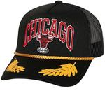 Кепка NBA CHICAGO BULLS GOLD LEAF TRUCKER CAP Mitchell And Ness, цвет Schwarz - фото