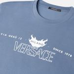 Футболка с логотипом VERSACE, синий - фото 4