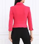 Блейзер Elisabetta Franchi Slim Fit, роза - фото 4