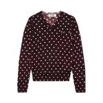 Свитер в горошек Comme des Garçons PLAY Бордовый - фото