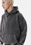 Худи PULL&BEAR Hoodie, Black - фото 5