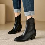 Ботильоны Челси с острым носком и ковбойским каблуком Klarmar, Black 3 - фото 4