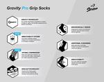 Футбольные носки унисекс Senda Gravity Pro Grip, белый - фото 4