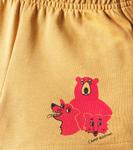 Хлопковые беговые шорты с принтом Mini Rodini, бежевый - фото 3