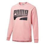 Свитер rebel bold logo sweater 'pink' Puma, розовый - фото